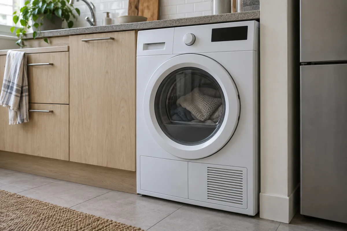 Конденсационная сушильная машина Haier на кухне